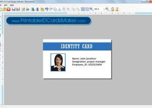 software - Printable ID Cards Maker 9.3.0.1 screenshot