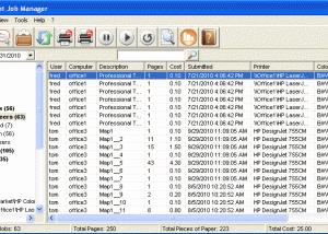 software - Printer Admin Print Job Manager 5.0.0.46 screenshot