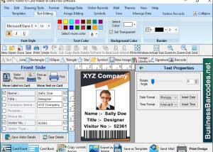 Printing Compatible Visitor Card Maker screenshot