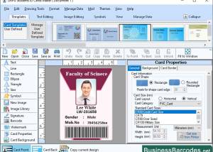 Printing Student ID Card Software screenshot