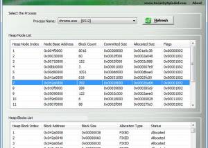 software - Process Heap Viewer 4.5 screenshot