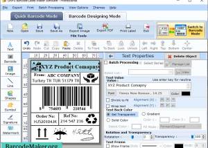 software - Professional Barcode Creating Tool 5.1.9 screenshot