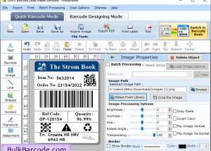 Professional Bulk Barcode Software screenshot