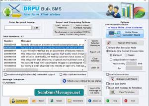 software - Professional Bulk SMS GSM Phone Software 7.0.1.2 screenshot