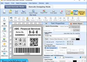 software - Professional Tag Barcode Maker 9.4 screenshot