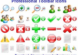 Professional Toolbar Icons screenshot