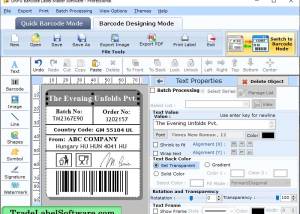 software - Professional Trade Label Software 9.4.4.1 screenshot