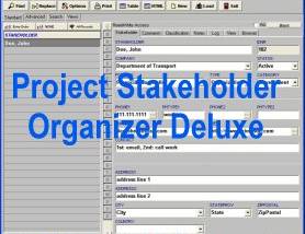 Project Stakeholder Organizer Deluxe screenshot