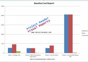 ProjectViewerReport Baseline Cost Report screenshot