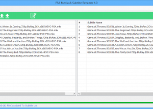 PSA Media & Subtitle Renamer screenshot