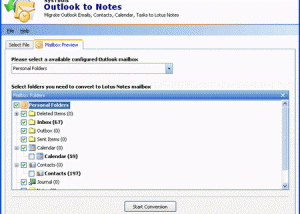 software - PST Files to NSF 6.0 screenshot