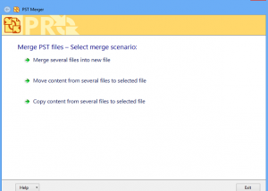 software - PST Merger 1.01 screenshot