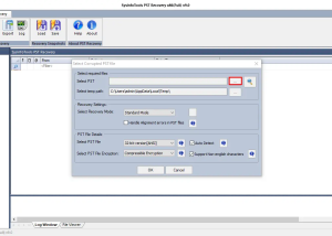 software - PST Recovery Software 7.0 screenshot