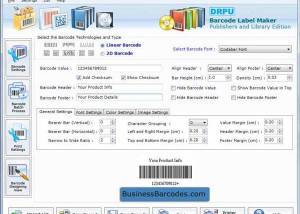 Publisher Barcodes screenshot