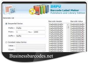 software - Publishers Barcode Generator Software 8.3.0.1 screenshot
