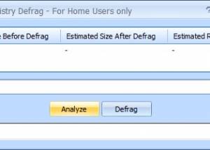 software - Puran Registry Defrag 1.2 screenshot