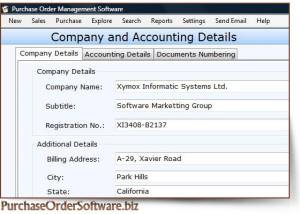 software - Purchase Order Templates Software 6.0.1.5 screenshot