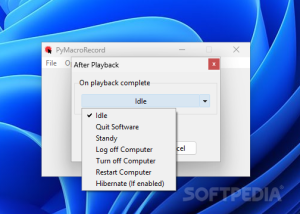 software - PyMacroRecord 1.1.8 screenshot