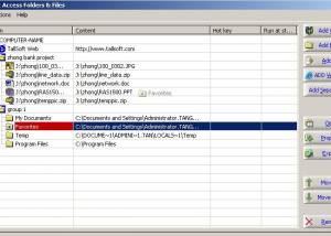 software - Quick Access Folders & Files 2.2 screenshot
