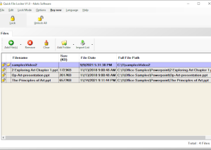 Quick File Locker screenshot