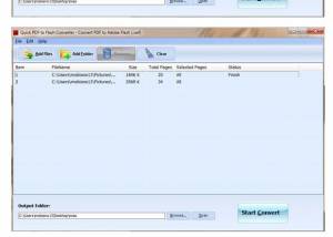 Quick PDF to Flash Converter (Freeware) screenshot