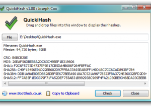 software - QuickiHash 1.00 screenshot