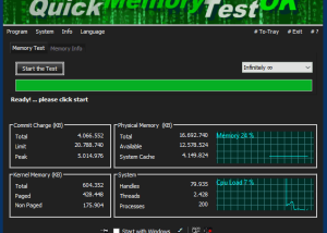 QuickMemoryTestOK screenshot