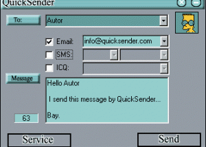 QuickSender screenshot