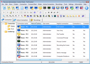 software - RAC Client 5.0.7.1 screenshot
