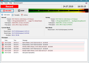 software - RADIO Logger Pro 2.4.1.78 screenshot