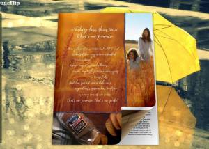 Raining Style Theme for 3D Book screenshot