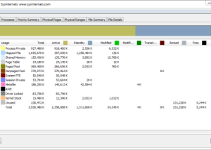 software - RAMMap 1.61 screenshot