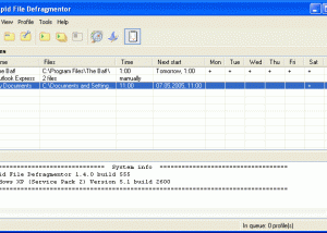 Rapid File Defragmentor screenshot