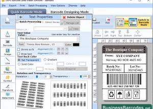 Readability of LOGMARS Barcode Labels screenshot