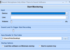 software - Record Microphone Only When There Is Sound Software 7.0 screenshot