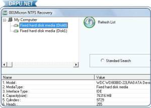 software - Recover Files NTFS 6.8.4.1 screenshot