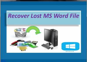 software - Recover Lost MS Word File 4.0.0.32 screenshot