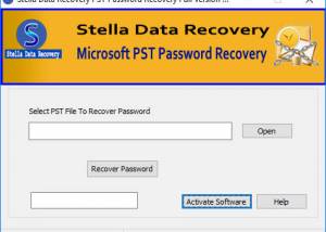 software - Recover PST File Password 6.2 screenshot