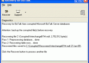 Recovery for BizTalk screenshot