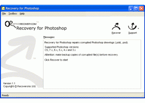 Recovery for Photoshop screenshot