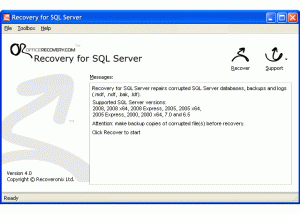 Recovery for SQL Server screenshot