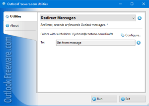 software - Redirect Messages for Outlook 4.20 screenshot