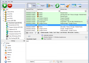 REFOG Free Keylogger screenshot