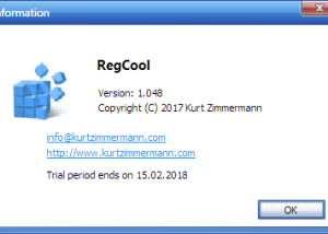 Full RegCool Portable screenshot