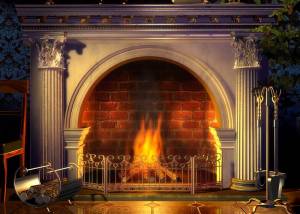 Relaxing Fireplace Screensaver screenshot