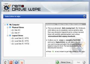 software - Remo Drive Wipe - Free Edition 1.0.1.9 screenshot