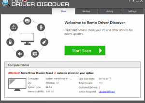 software - Remo Driver Discover 4.0.0.0 screenshot