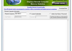 RemoteMemoryInfo screenshot