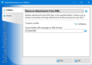 software - Remove Attachments from EML for Outlook 4.21 screenshot