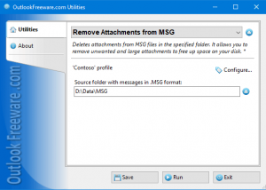 software - Remove Attachments from MSG Files 4.11 screenshot